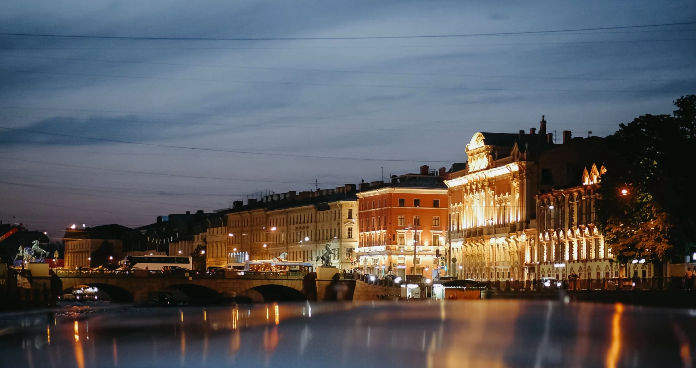 Ночной Петербург фото