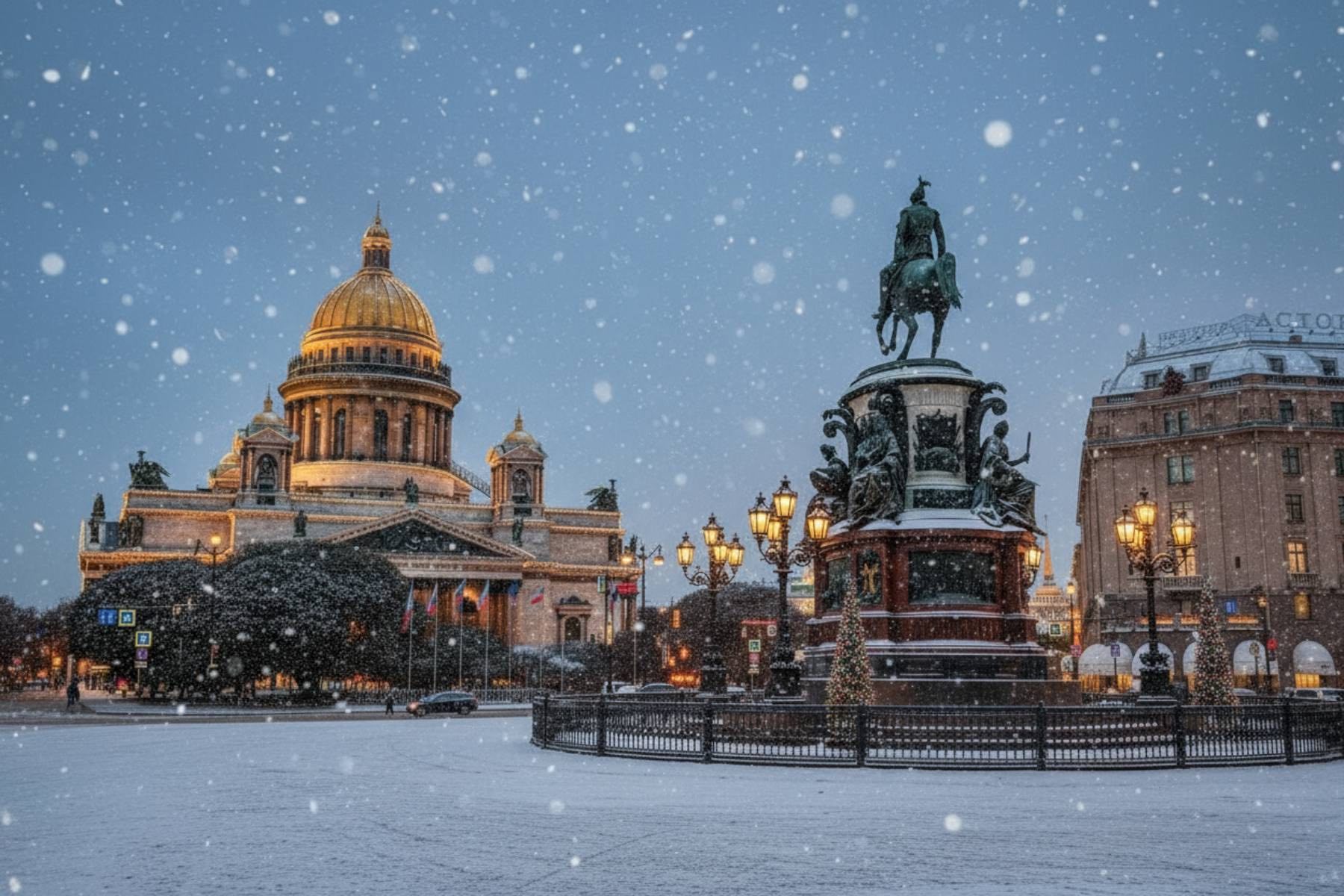 Новогодний Петербург фото