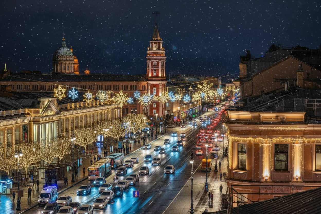 Новогодний Петербург фото